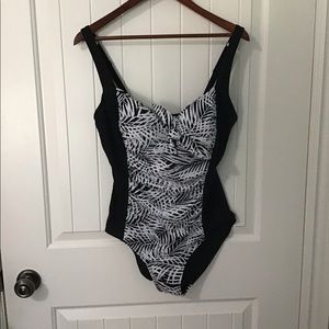 NWT Christina Black & White One Piece Swimsuit